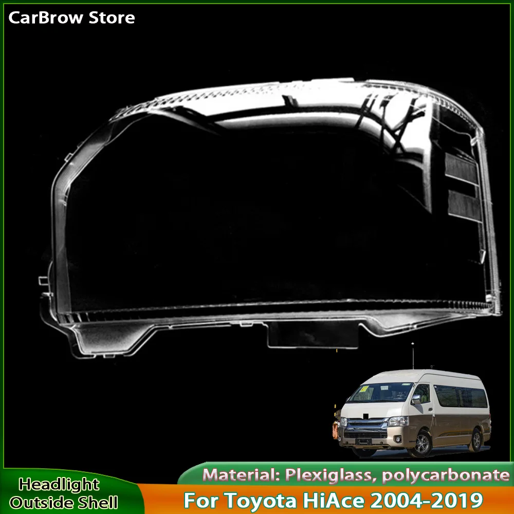

Для Toyota HiAce 2004-2019, крышка передней фары, прозрачная маска, корпус фары, замена оригинального абажура из плексигласа