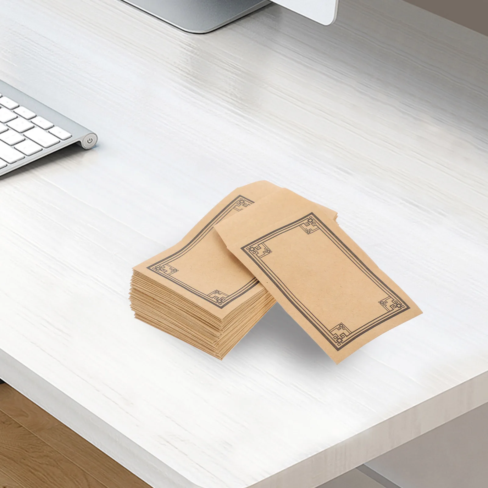 

50pcs Kraft Paper Envelopes Self Sealing Envelopes Coin Envelopes For Collection Versatile Brown Paper Envelopes Cash Envelopes