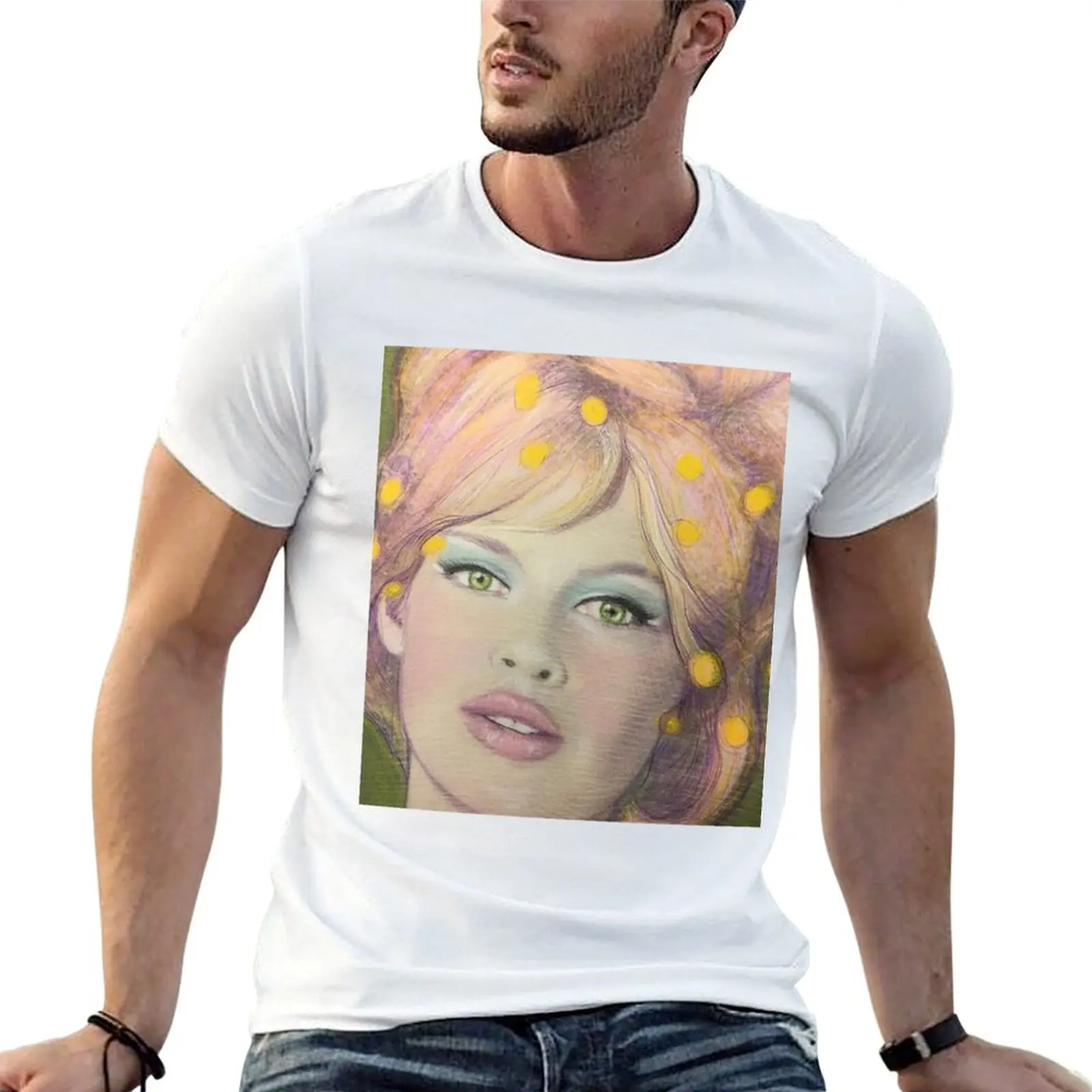 Camisa Bardot de lujo para hombre, camiseta de algodón Bridgette, camiseta para hombre