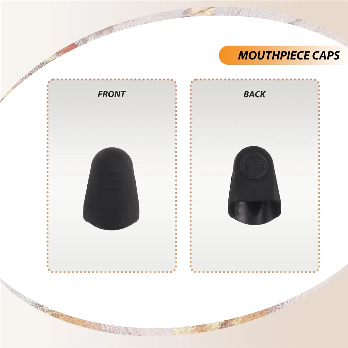 15Pcs Rubber Mouthpiece Cap Clip Ligature Protect Delicate Tip for Flute Clarinet Saxophone Sax Parts Accessories XQ