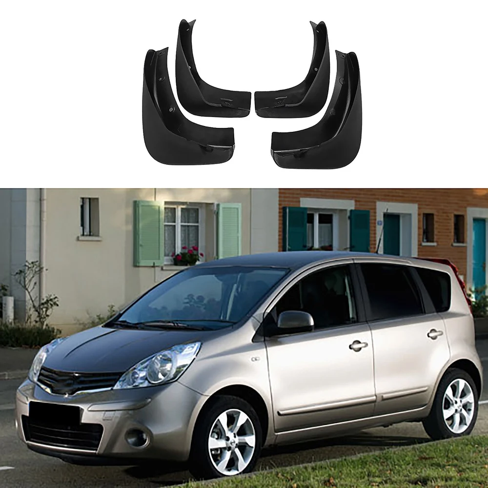 for Nissan Note 2005-2011 E11 Front&Rear Mud Flap Guard Fenders Mudguard Splash Mudflaps Fender Mudguards