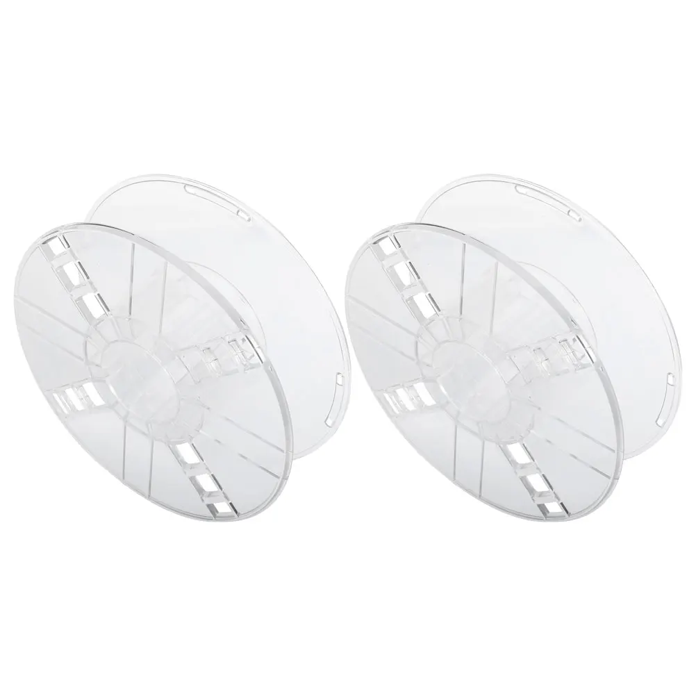 

2pcs 3D Printer Spools 1Kg Plastic Hollow Bobbin Transparent Reel Replacement For 3D Printer Accessories Easy Install Smooth