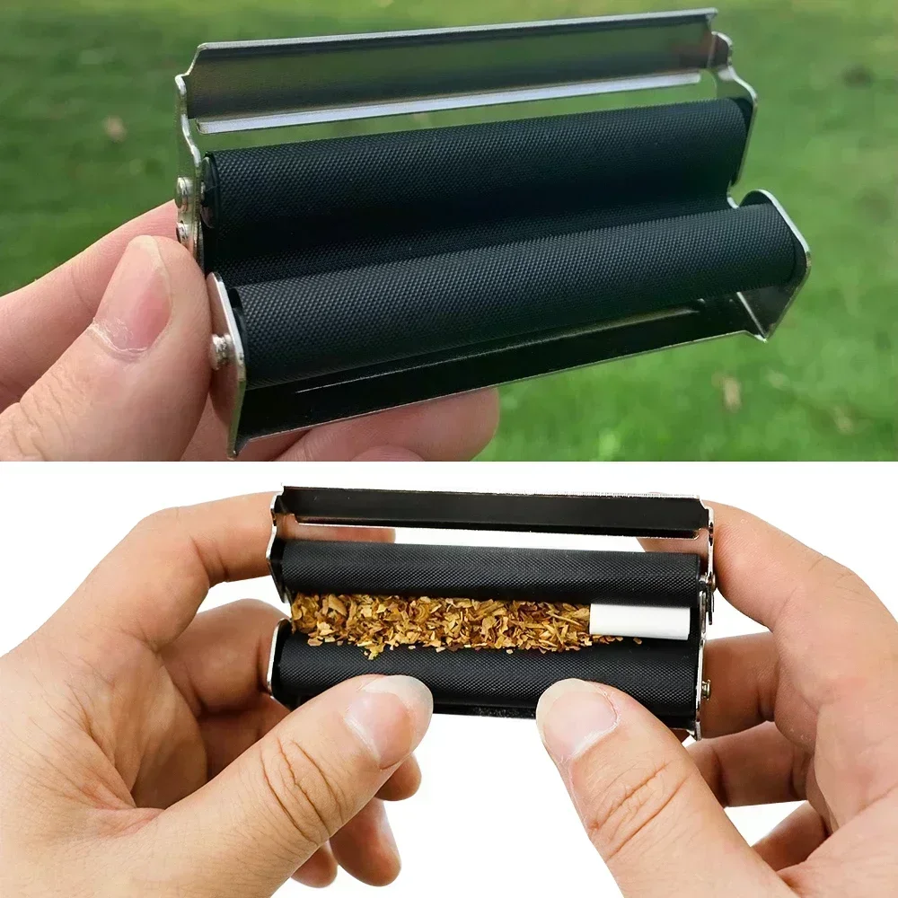 MOONBIFFY Metal Cigarette Rolling Machine  70MM/78MM/110MM Tobacco Cigarette Roller For Rolling Paper Cigarette Wrapping Machine