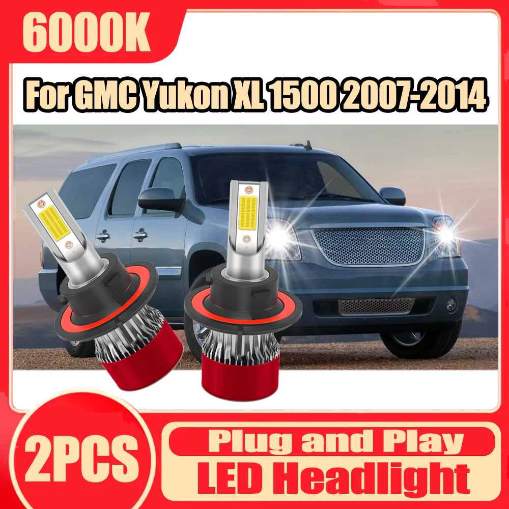 

2 шт. автомобильные светодиодные фары 6000K белые 30000LM 150W 12V для GMC Yukon XL 1500 2007-2014