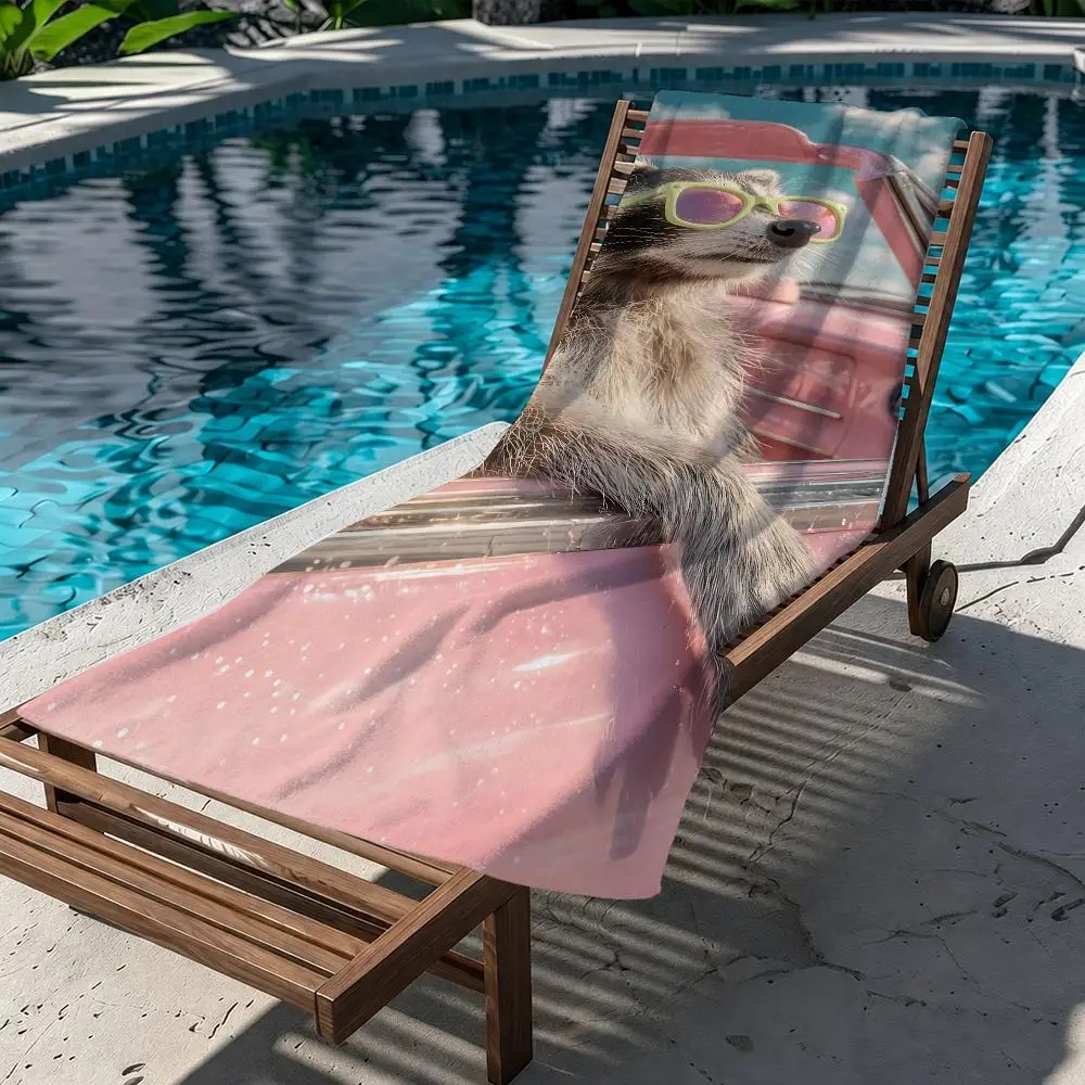 Chill Meerkat Summer Towel Beach Towel Quick Dry Absorbent Bath Towel For Swimming Gym Camping Outdoor Sunbathing