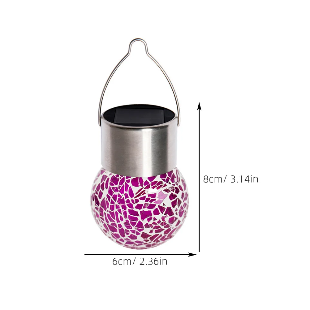 

Glass Hanging Lamp Garden Lights Hanging Solar Lights Retro Decor Waterproof Outdoor Lighting Glass Ball Solar