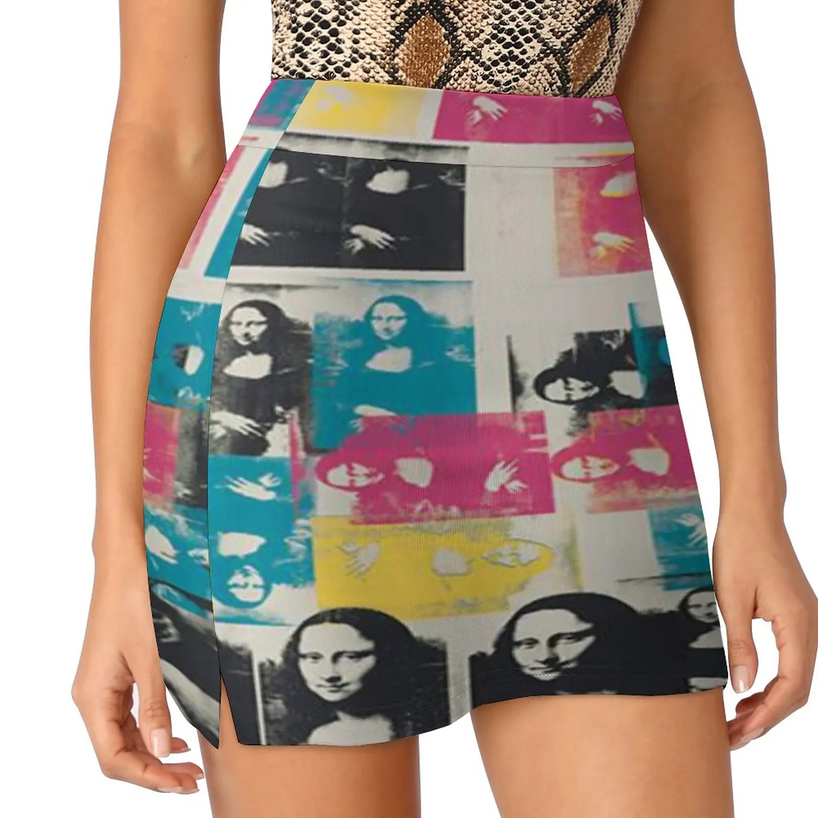 andy warhol digital painting for sale Light Proof Trouser Skirt skirt sets Woman clothing night club outfit japanese style