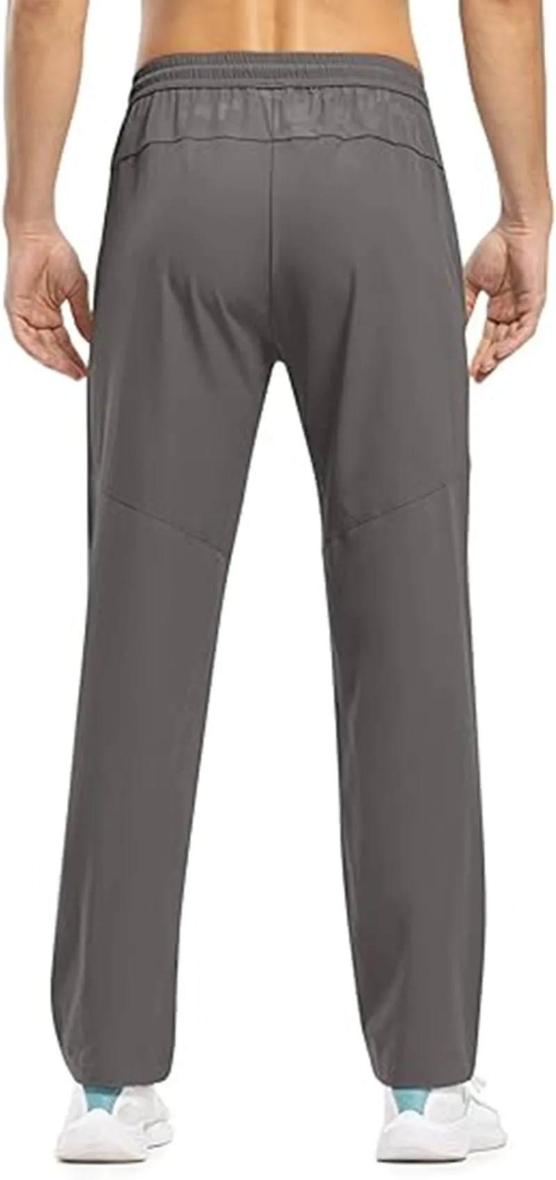 Herren Schnelltrocknende Leichte Sporthose Elastischer Bund Reißverschlusstaschen Atmungsaktive Freizeithose Für Laufen Fitness Wandern – Detail 9