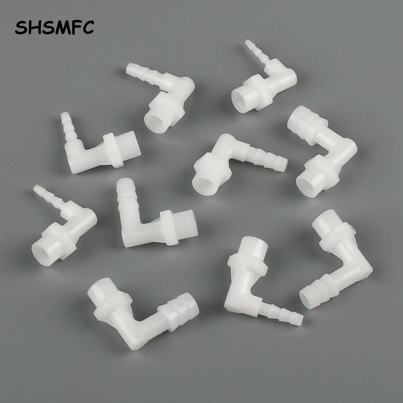 

3-50Pcs Female Thread G1I8 To 2.4~12.7mm PE Food Grade Pagoda Elbow Connectors Aquarium Fish Tank Air Pump Aerator Hose Joints