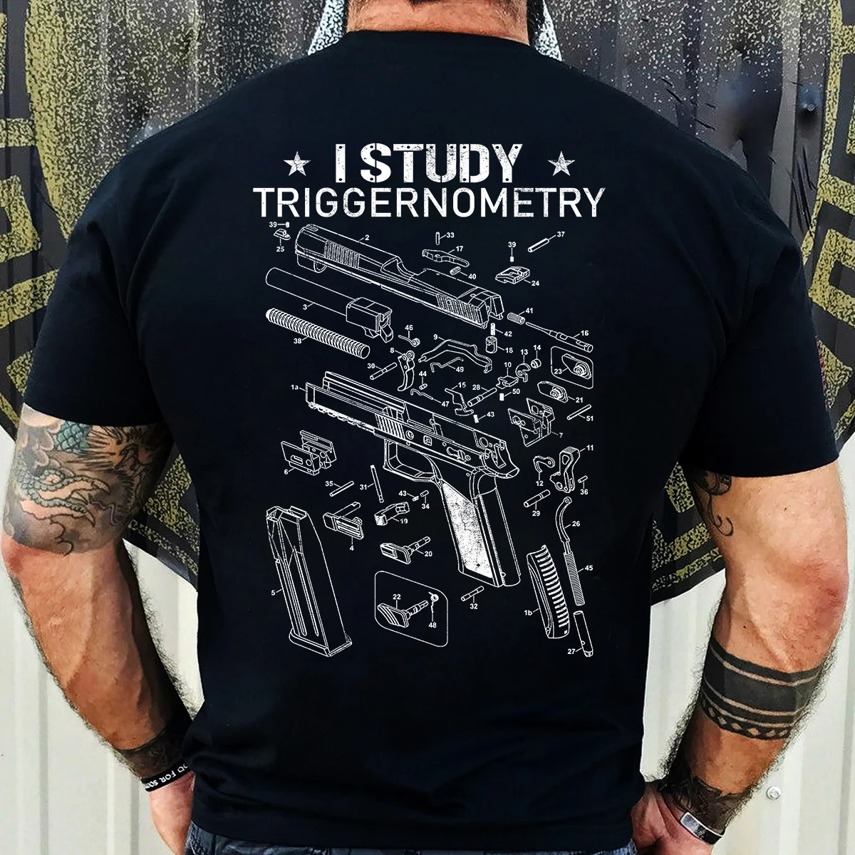 I Study Triggernometry Gun Owner Fathers Day Gift T-Shirt New 100% Cotton O-Neck Short Sleeve Casual Mens T-shirt Size S-3XL