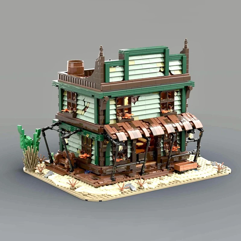 CIty Street View Moc blocs de Construction modulaire Western berline modèle technologie brique bricolage assemblage Construction jouet cadeaux de vacances