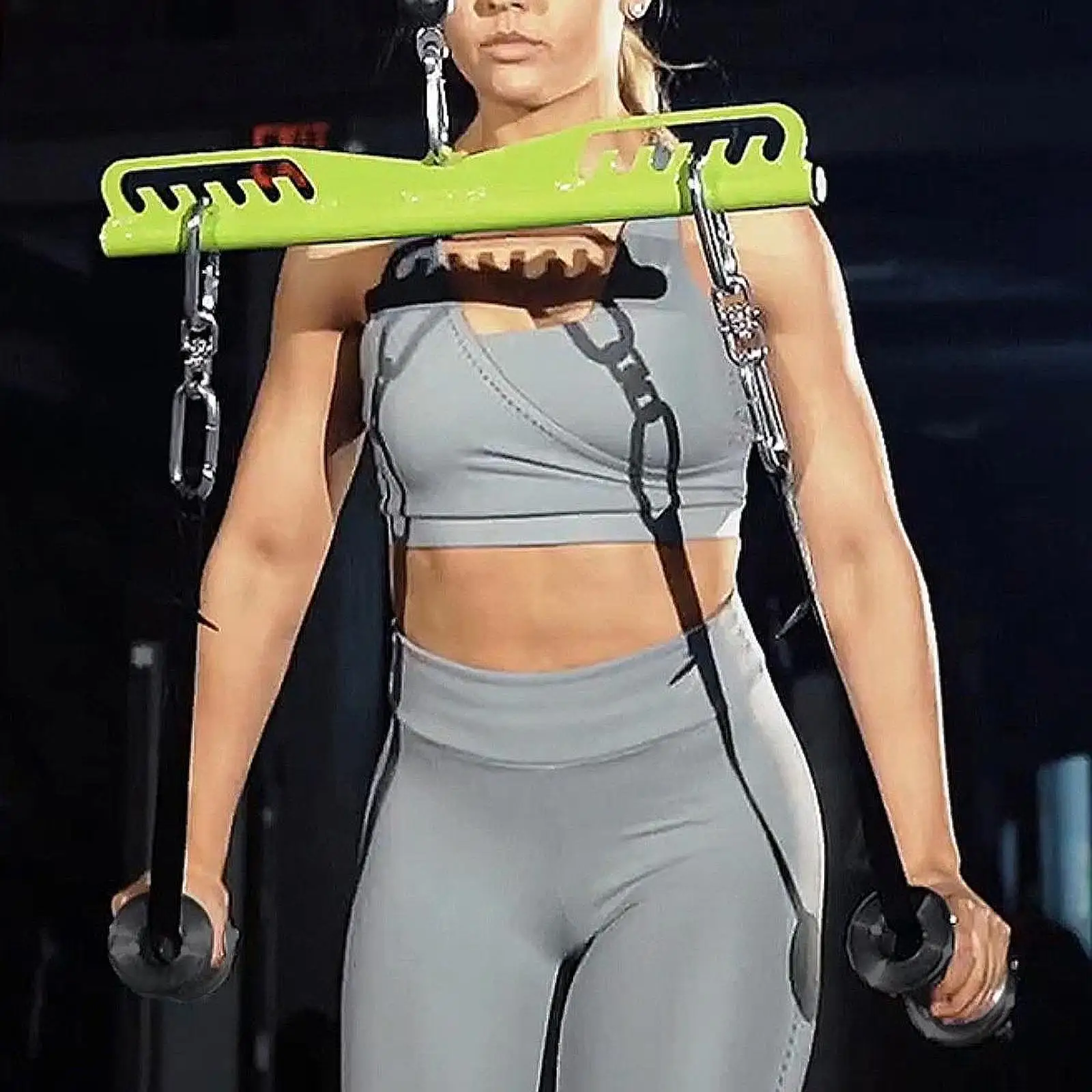 

Conical Rope Handles Exercise Handle Multipurpose Comfortable Grip Triceps Press Down Fitness Handle for Strength Training