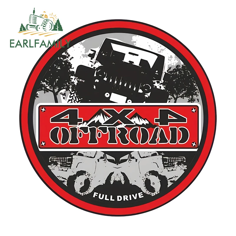 

EARLFAMILY Подходит для задних и боковых окон автомобиля, светоотражающий водонепроницаемый набор наклеек для модификации внедорожников, наклейки для защиты от царапин