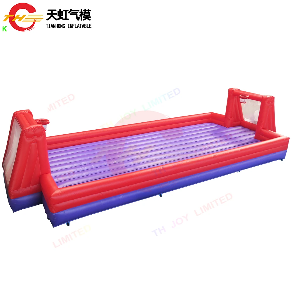 Free Shipment 10x5x2.5mH Inflatable Football Pitch Inflatable Soccer Playground with Air Ground