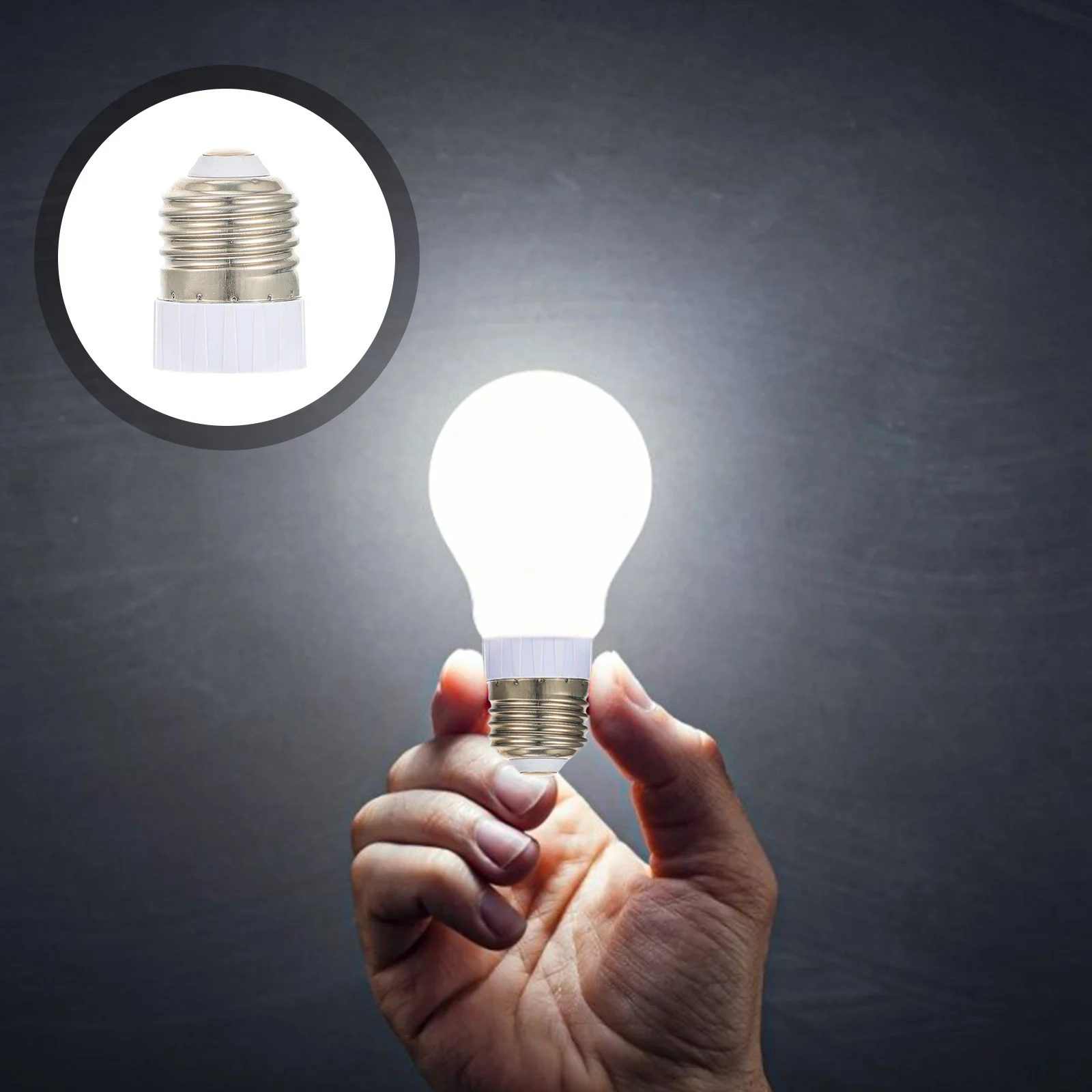 

6Pcs E27 to Mr16 Light Bulb Converter Socket Lamp Holder Adapter Anti-Aging Screw Base Compatible with LED Filament Lamps