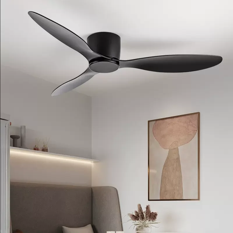 Modern Led Ceiling Fan With Lights DC Motor 6 Speeds Timing Fans Living Room Kitchen Remote Control Decorative Fan Without Lamps