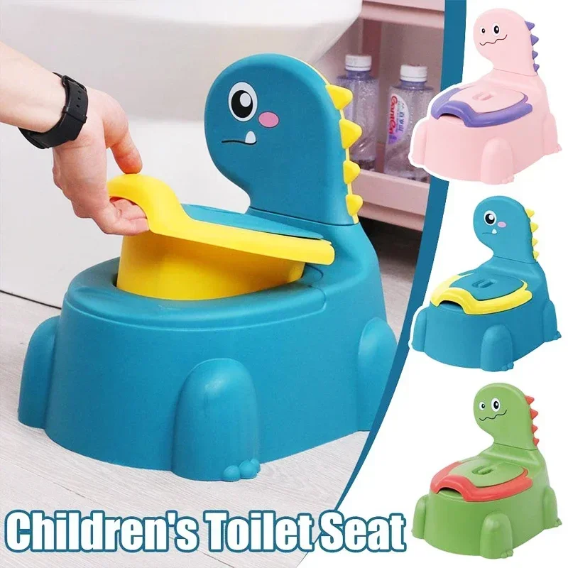 

Children's Toilet Seat Cartoon Dinosaur Toilet Boy Girl Baby Child Bedpan Urine Bucket Toilet Stool Potty Household Baby Potty