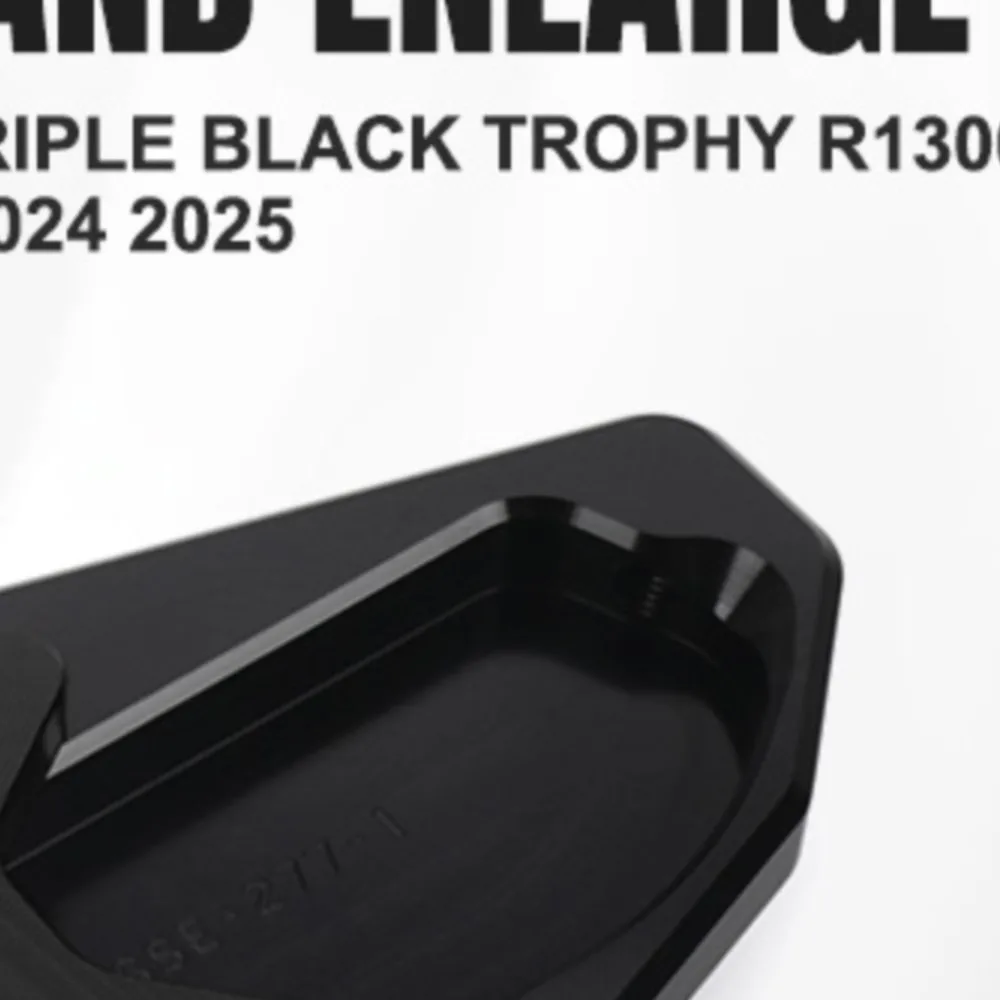

For BMW R1300GS Triple Black Trophy R1300 GS R 1300GS 2023 2024 2025 Kickstand Side Stand Extension Pad Enlarger Support Plate