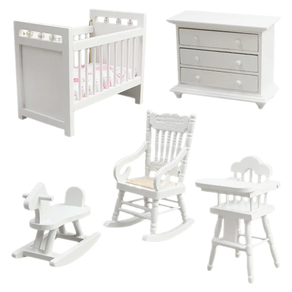 

1Set Mini House Furniture Stable Material Bedroom Scene Layout Miniature Supplies Home Decor Perfect Gift Mini Furniture