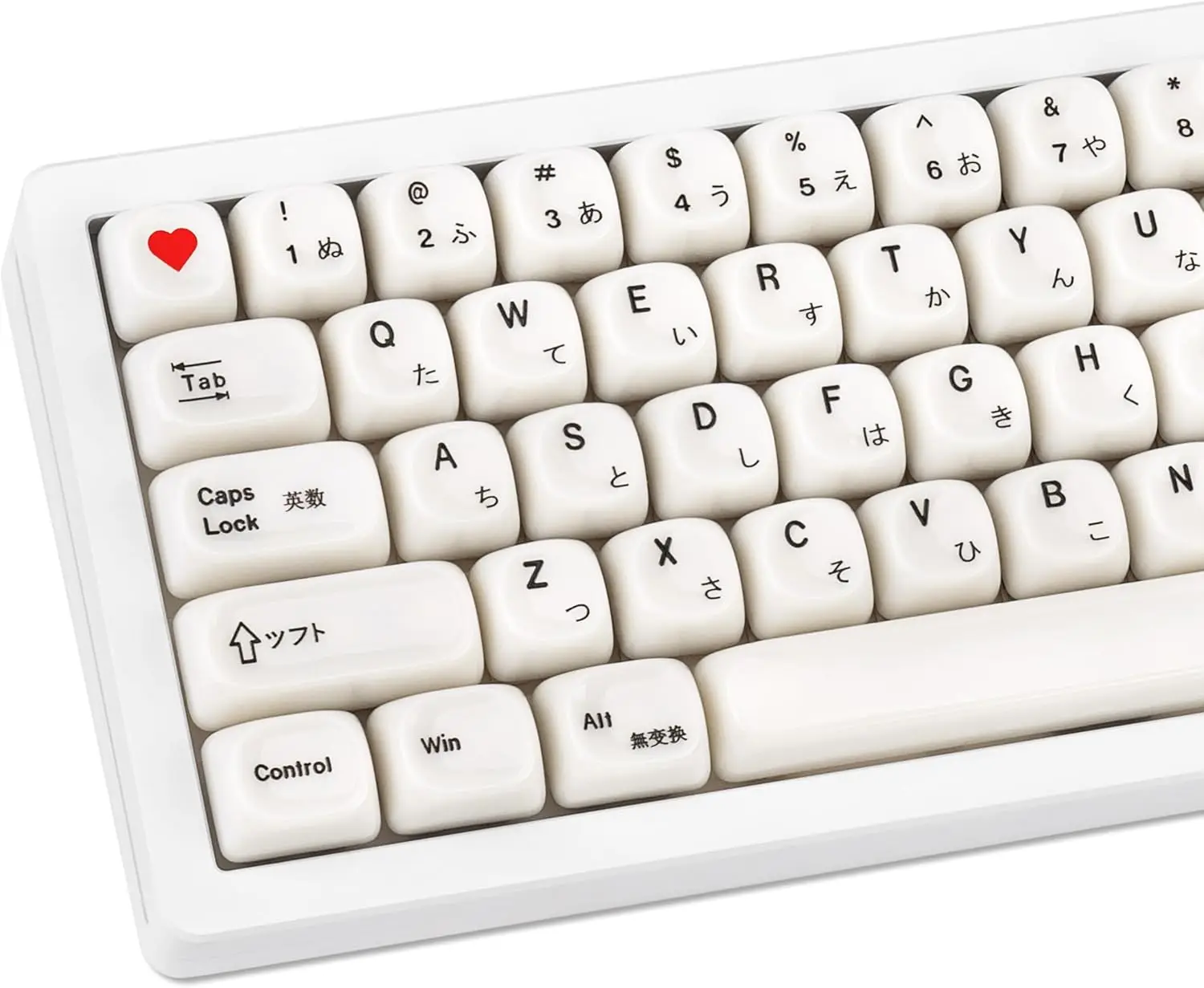 

Белые кейкапы MOA Profile, японские кастомные кейкапы, минималистичный белый дизайн в стиле Mac, 134 клавиши, кейкапы для клавиатур с переключателями MX