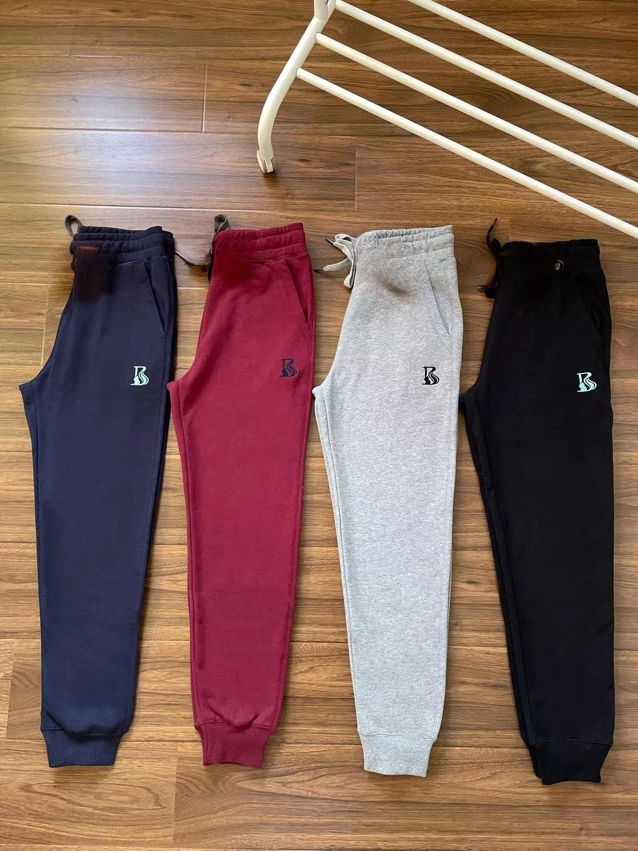 

Japanese single spring and autumn new men's pure cotton terry running fitness pants trousers foot-closed casual pants sweatpants