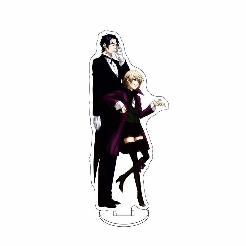 15cm Anime Black Butler Ceil Acrylic Stand Sebastian Action Figure Undertaker Statue Cloud Desk Ornaments Collectible Toys Gifts