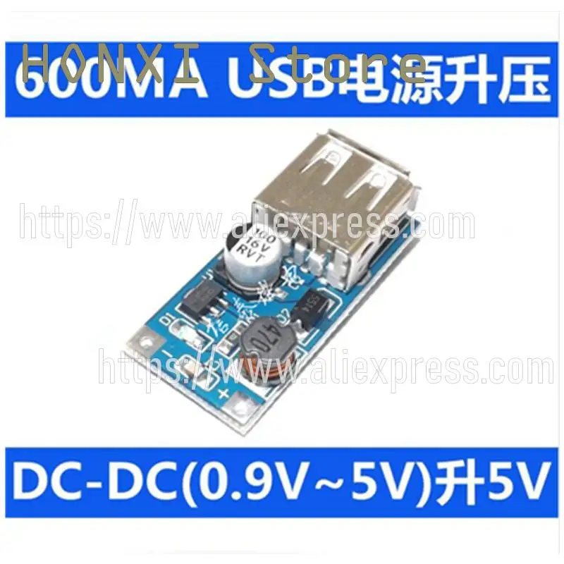 

2PCS DC-DC booster module (0.9 V to 5 V) 5V 600 ma USB booster circuit board 5V output