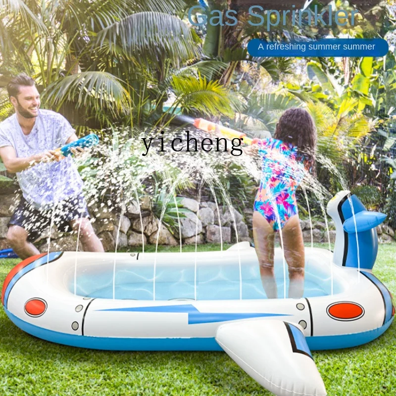 

ZC Inflatable Spray Pond Small Swimming Pool Children's Home Children's Water Toys Baby Outdoor Baby Bath Pool