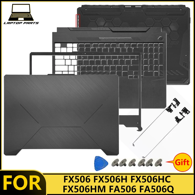 NEW For TUF Gaming ROG Strix FX506 FX506H FX506HC FX506HM FA506  Laptop LCD Back Cover Front Bezel Palmrest Bottom Case hinge