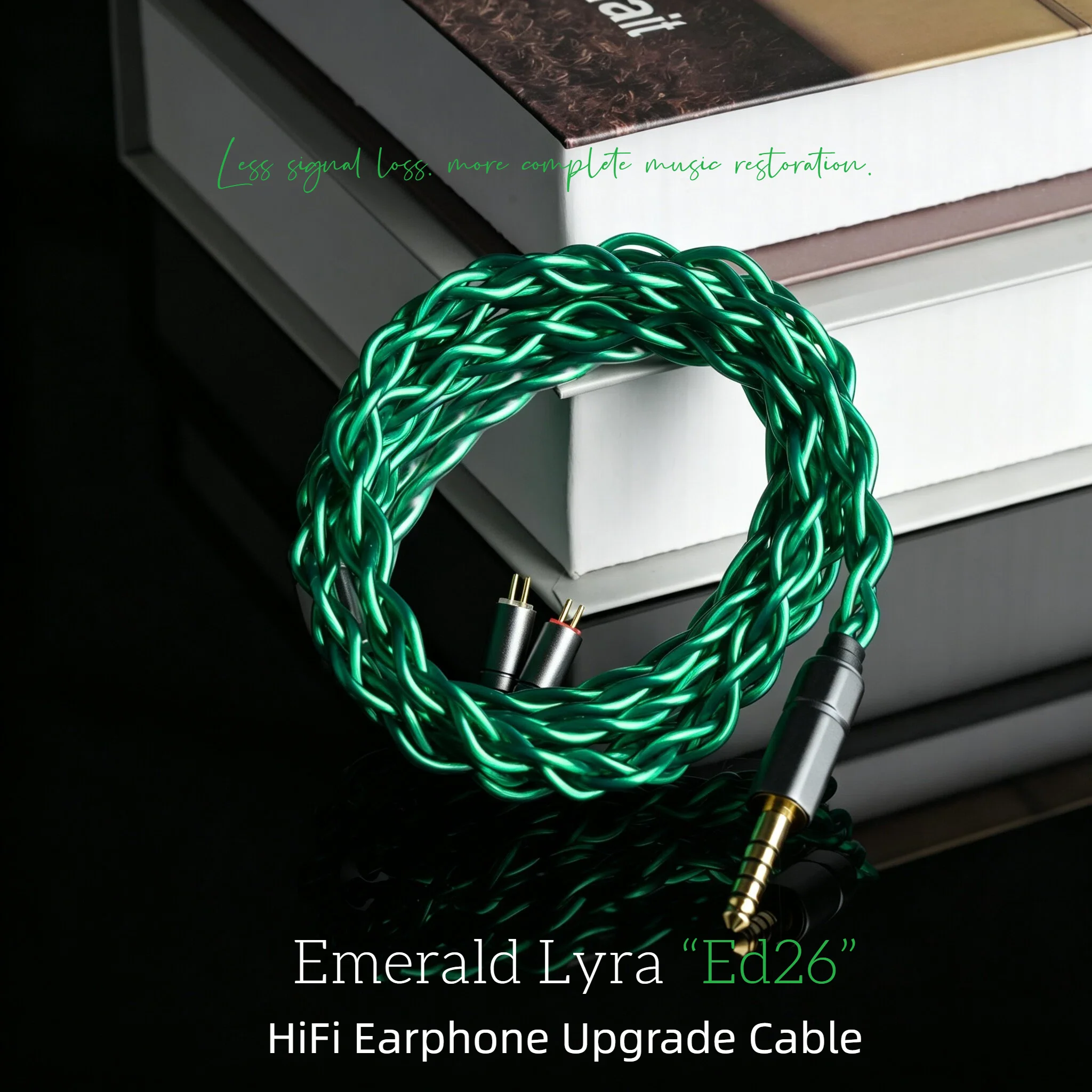 XINHS Ed26 HIFI-Kopfhörer-Upgrade-Kabel 0,78mm MMCX IE900-Stecker Kompatibel mit Sennheiser Tangzu IEMs Maßgefertigtes Audiokabel – Detail 3