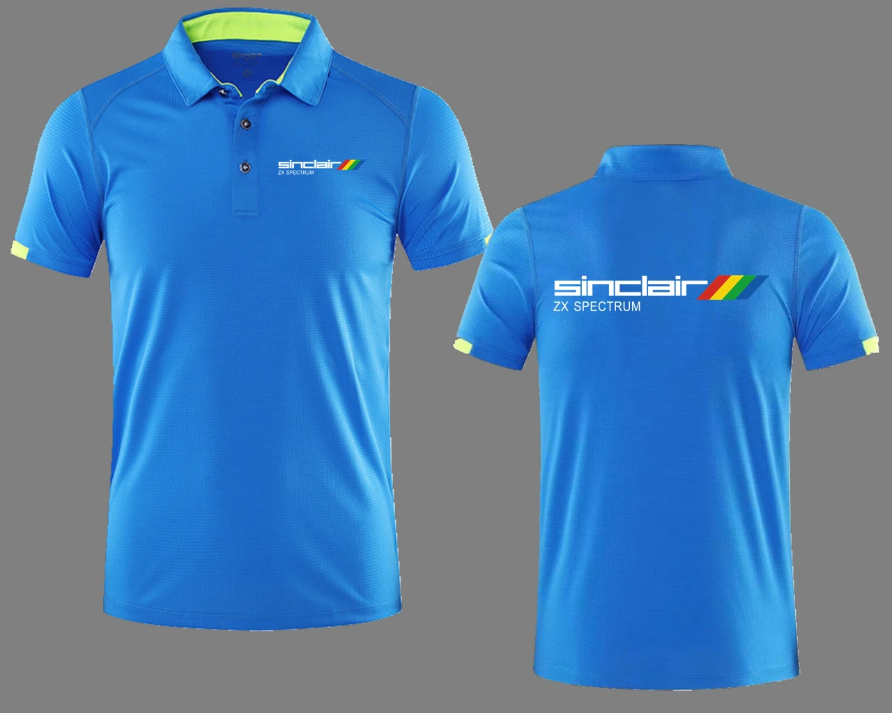 Saintclaire ZX SPECTRUM COMPUTER Quick Drying Polo Shirt 80s Video