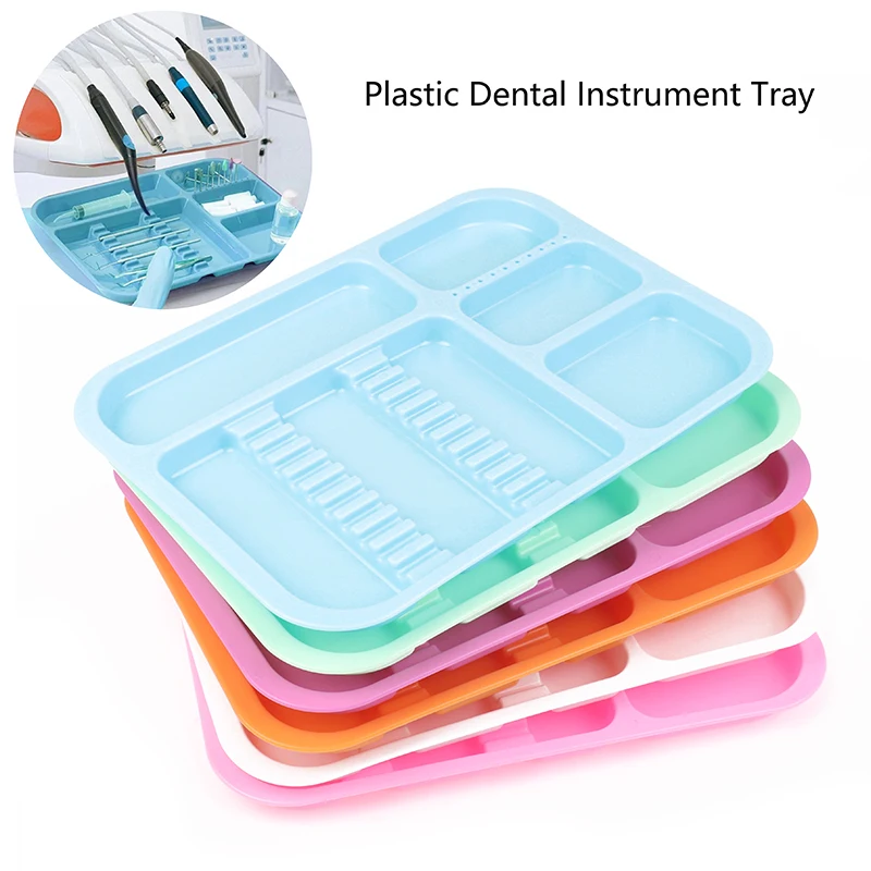 

1Pcs Plastic Dental Instrument Tray Separate Tray Autoclavable Plastic Divided Split Trays For Medical Tattoo Dentistry Tools