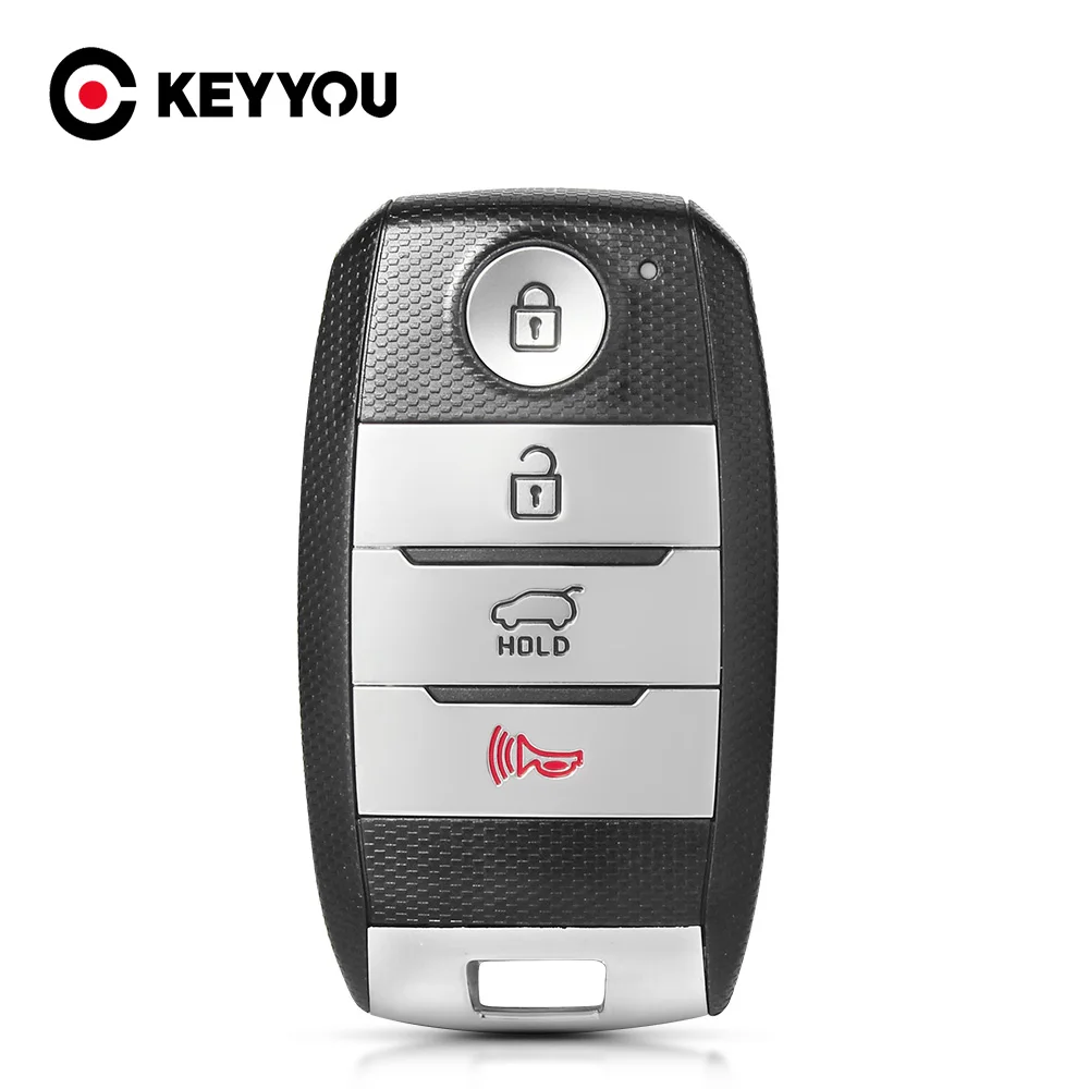 

KEYYOU 4B For Kia Sportage Optima Sorento Niro LX EX Niro S Touring keyless Case Fob Replacement Remote Car Key Case