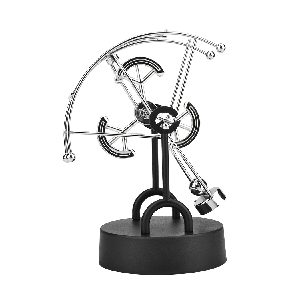 Perpetual Motion Revolving Gadget Semi arc shape Revolving Gadget Perpetual Motion Desk Office Decor Physics Science Art