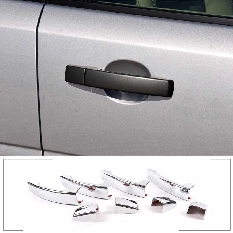 

Zinky Car Exterior Handle Decorative Cover for For Land Rover Freelander 2 2007-2012 Discovery 3 2003-2009 ABS Accessories 8 Pcs