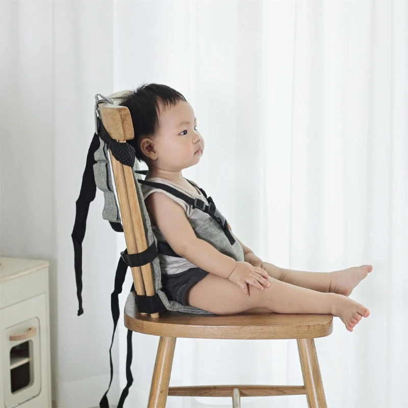 Correas para silla arnés con cinturón para asiento bebé bordado, cinturón seguridad asiento plegable para bebé,