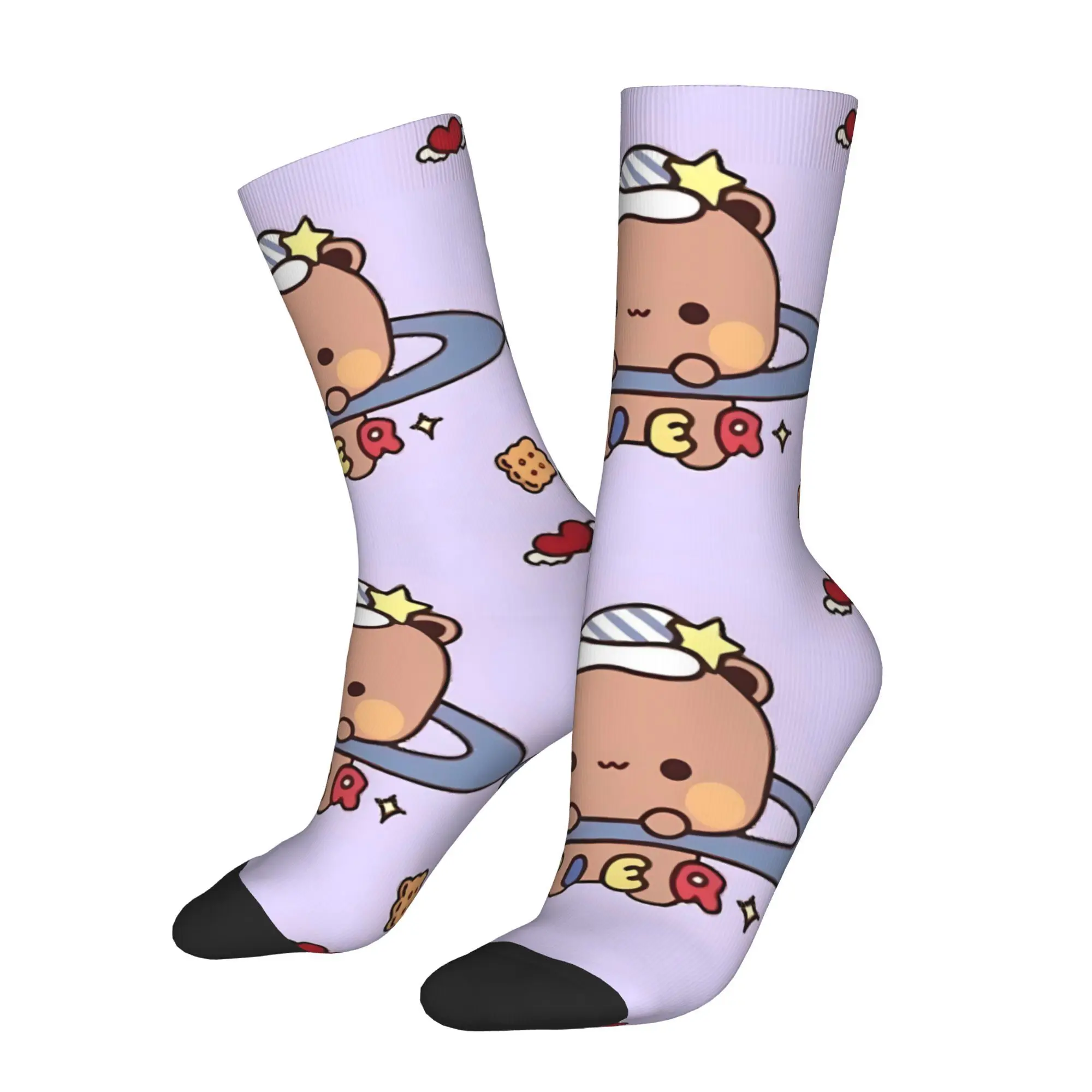 

Забавные счастливые носки для мужчин, носки с принтом в стиле панды и браньни в стиле хип-хоп, Bubu Dudu, бесшовные подарочные носки с мультяшным принтом