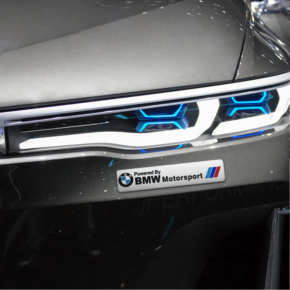 3D Aluminium Auto Abzeichen Körper Stamm Kotflügel Dekoration Aufkleber Für BMW E46 E90 E60 F10 F30 E39 E36 F20 E87 G30 E92 E91 X5 E70 F11
