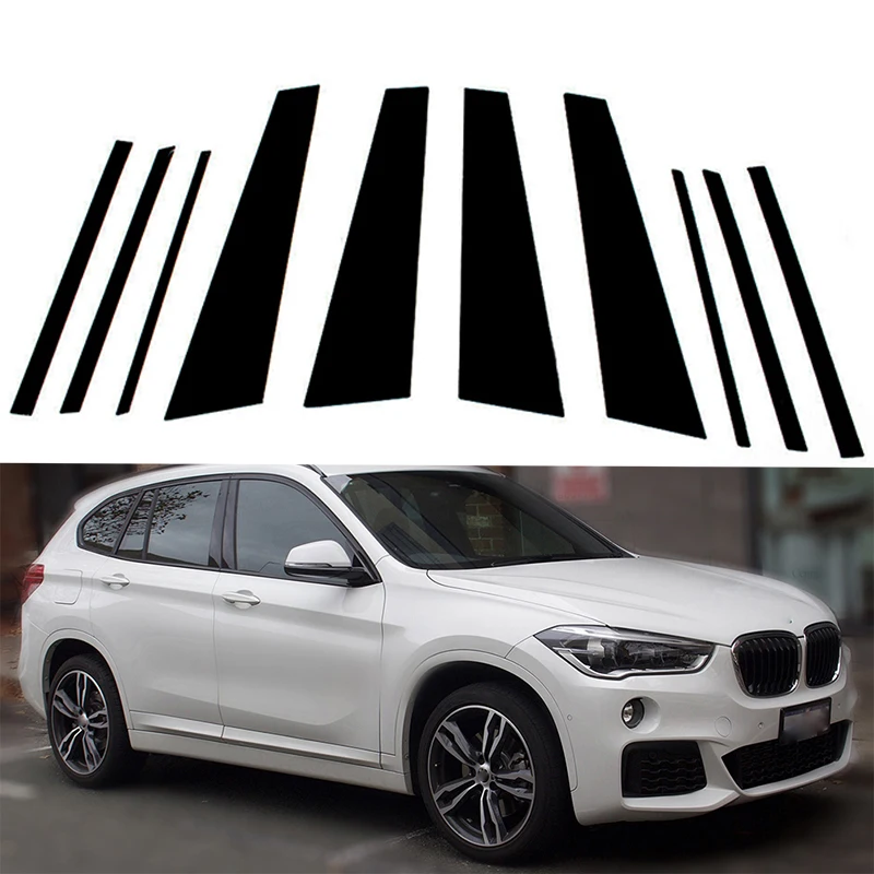 

Car Mirror Door Window Pillar Posts Trim Cover Black Decorative Sticker Accessories For BMW X1/F48 2016-2022