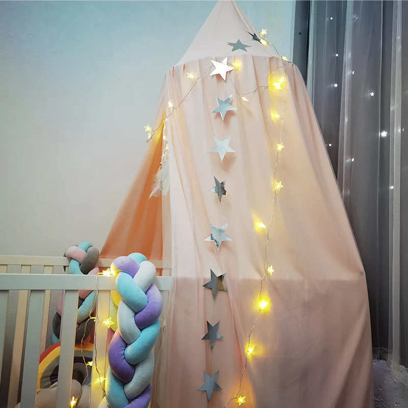 Kids Hanging Canopy Bed Curtain Double-layer Princess Mosquito Net Baby Crib Anti-mosquito Tent Children Bedroom Decor For Girls