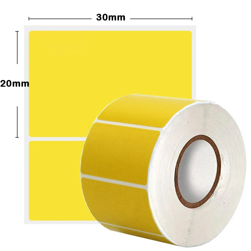 1Roll Colorful Thermal Sticker Thermal Printer Label Barcode Sticker Adhesive Stickers Waterproof Oil Proof