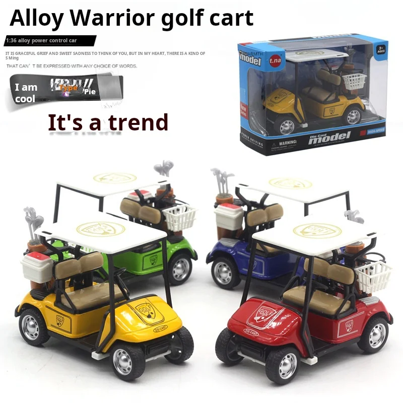

1:36 Alloy Golf Ball Car Model Alloy Pull-Back Car Toy New Decoration Children's Educational Collection Toys