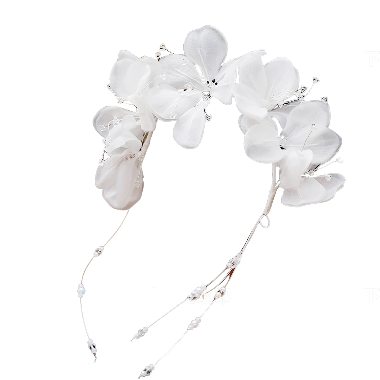 Flower Bride Wedding Hairbands Girl Soft Chain Headbands Hair Decoration for Gown Dress Hairstyle Making Tools