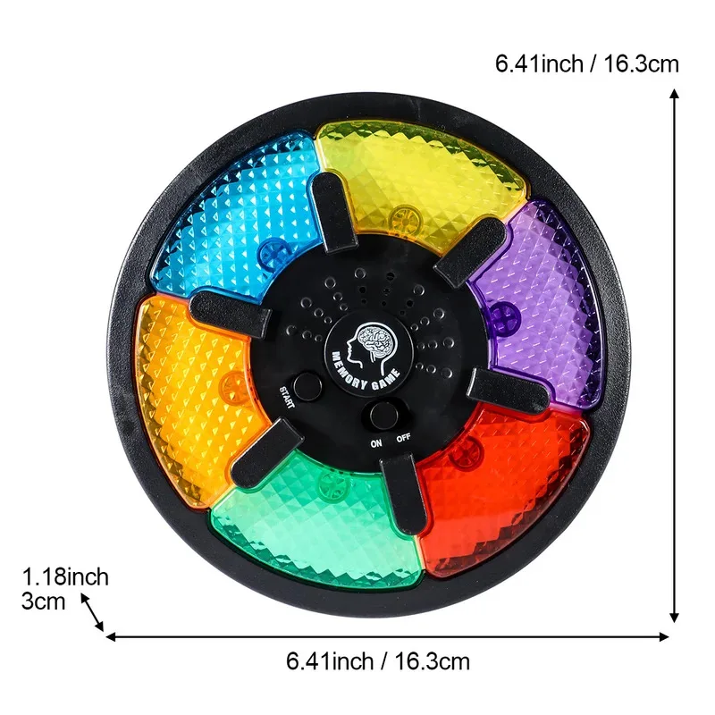 Macchina da gioco per l'addestramento alla memoria elettronica portatile da 1 PC Macchina da gioco per l'addestramento alla memoria con giocattoli interattivi luminosi e sonori
