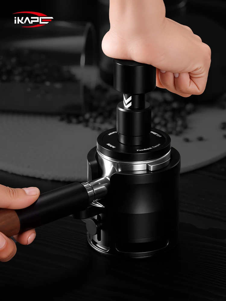 IKAPE Verstelbare Filterhouder Aanstampen, 51/54/58 MM Espresso Aanstampen Station, Met antislip Siliconen Basis, Koffie Accessoires - afbeelding 2