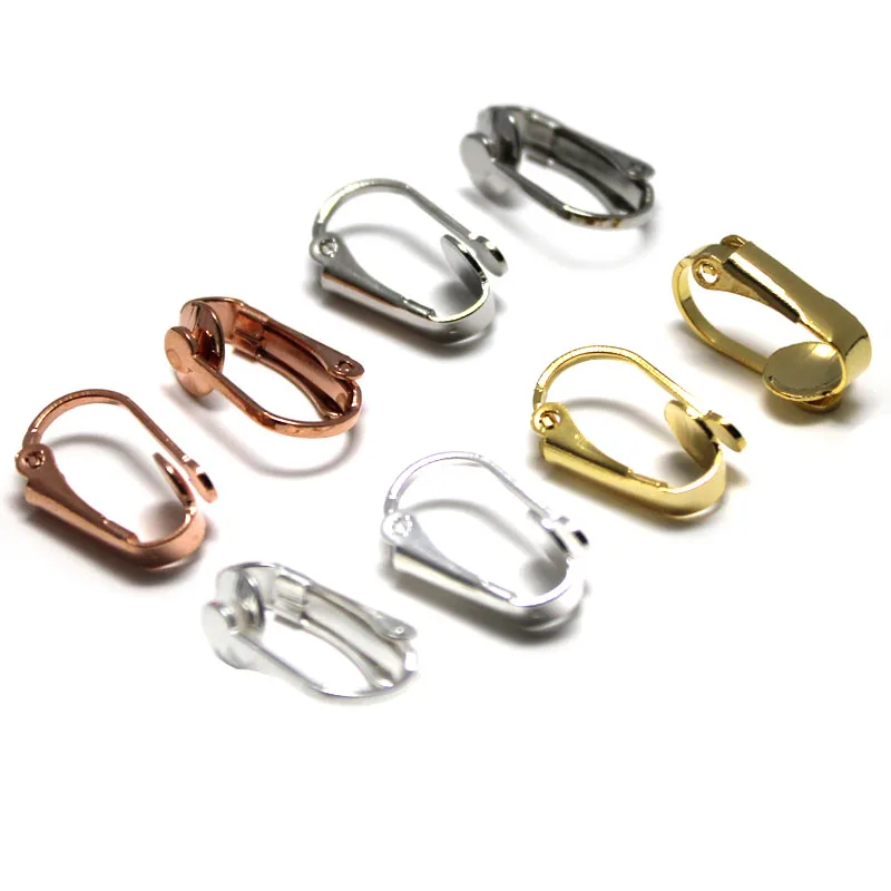 10Pcs/lot Stainless Steel Earring Clips Findings For Earring Clips non Pierced DIY Earring Jewelry Making Materials Accessories