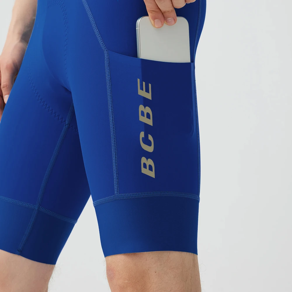 BCBE-ING Men RACE Cycling Bib Shorts Italy 7Hour Elastic Interface 120kg Density Pad Lightweight Quick Dry Breathable Bib Shorts - Image 3