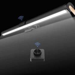 Eye-Caring Computer Monitor Light 44cm Aluminum Knob Remote Table LED Task Lamp USB Magnetic Light No Glare Office Desk Lamp