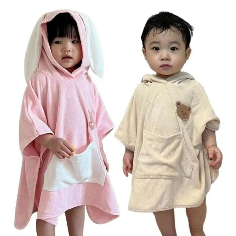

U13F Baby Bath Towel Absorbent Newborn Hooded Towel for Kids Toddler Bath Blanket