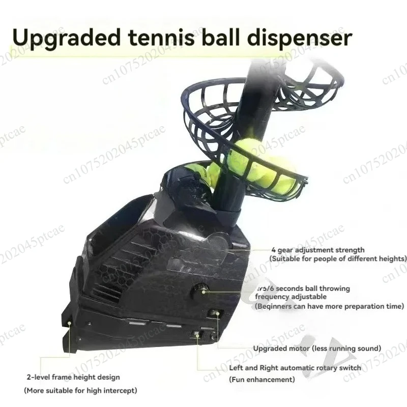 Machine Self-service Single Swing Racket Practice 220V 110V Universal Portable Tennis Ball Throwing Machine Coach Ball Feeding